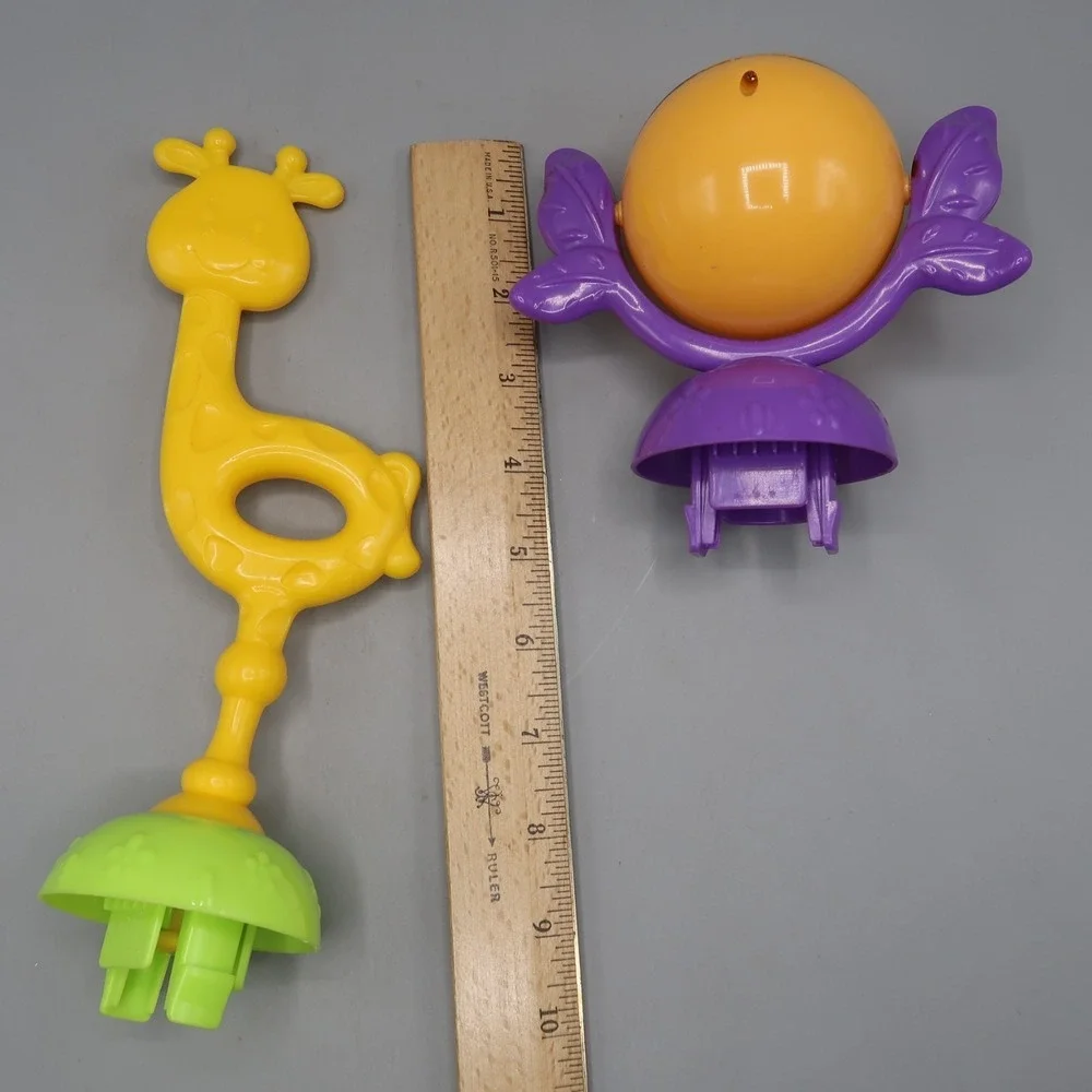 Bright Starts Wild Safari Superseat Replacement Part Giraffe, Ball Bug Snail Toy